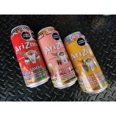 3 latas arizona lata